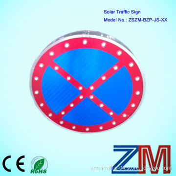 Round Shaped Luminance Road Safety Sign / Roadway Safety Sign Board